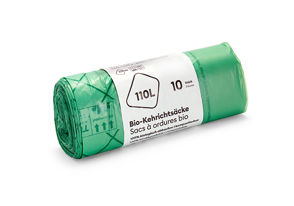 Biologisch abbaubare Kehrichtsäcke